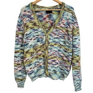 ASOS DESIGN Relaxed Open Knit Space Dye Cardigan Men’s Sz Medium(40”)